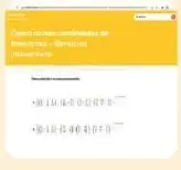 Recuadro de Competencia matemática con la resolución progresiva de una operación combinada con fracciones.