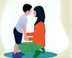 Ilustración de una madre y su hijo relacionada con la explicación del complejo de Edipo.