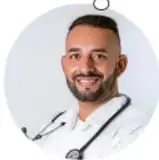 Ilustración del doctor Lechuga, un médico con bata blanca y estetoscopio.
