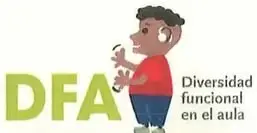 Recuadro de diversidad funcional en el aula que invita a incluir y motivar al compañero con discapacidad auditiva durante la dramatización.
