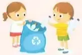 Niños y adultos participan en una minga para limpiar y arreglar una calle del vecindario.