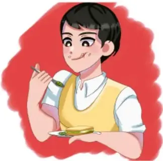 Niña comiendo verduras con un tenedor.