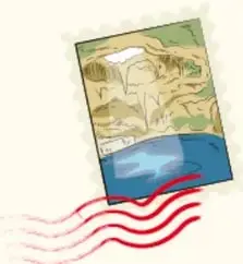 Ilustración de un libro abierto con paisaje y líneas rojas onduladas, símbolo de lectura e investigación