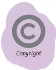 Símbolo de copyright: letra C dentro de un círculo, con la palabra 'Copyright' debajo.