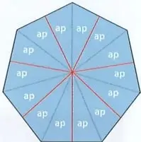 Triángulo rectángulo utilizado para calcular la apotema del hexágono mediante el teorema de Pitágoras.