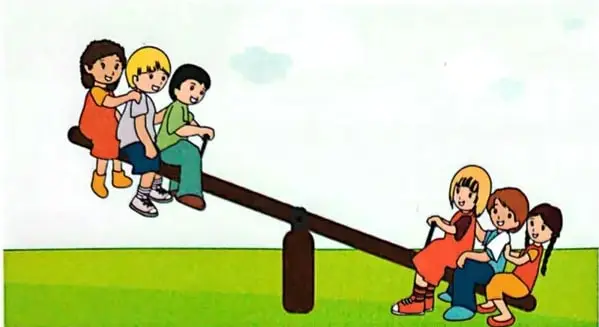 Ilustración de una polea con una cuerda y un objeto pesado que se eleva.