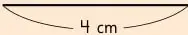 Segmento horizontal de 4 cm para la construcción ii.
