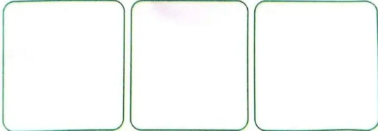 Tabla para organizar los datos, el razonamiento, la operación y la respuesta del problema de las estampillas.
