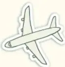 Ilustración de un avión de papel con estela punteada, símbolo del proyecto o viaje de aprendizaje.