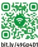 Indicación didáctica con un código QR (bit.ly/49Gp4D1) para observar el video '¡Nuestro entorno como inspiración!'.