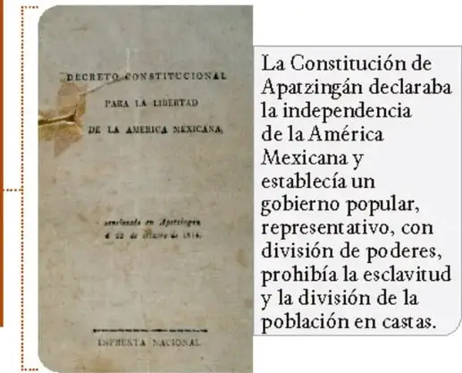 Página del Acta Solemne de la Declaración de Independencia de la América Septentrional.