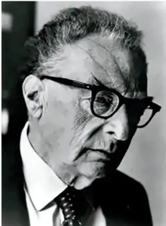 Retrato en blanco y negro de Roman Jakobson, académico ruso proponente de la teoría.