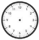Dos relojes analógicos: Inicio marcando las 3:30 y Término en blanco para completar.
