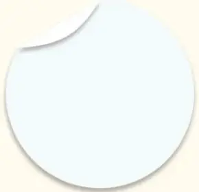 Recuadro blanco con esquina doblada, tipo nota o ficha en blanco.