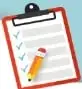 Encabezado de evaluación sumativa con el título “Compruebo mis aprendizajes” y una ilustración de un portapapeles.