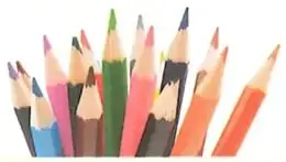 Grupo de lápices de colores.