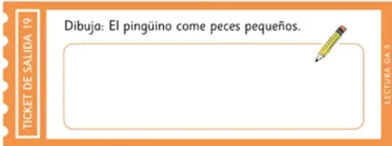 Recuadro con las oraciones para completar sobre género y número.