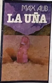 Portada del libro La uña, de Max Aub.