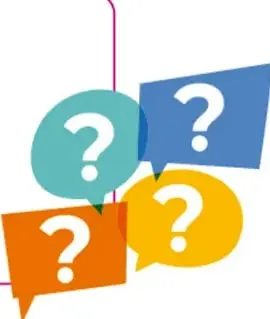 Círculo naranja con signo de exclamación, símbolo de la formulación del problema.