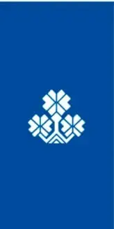 Logotipo de la Colección Nanahuatzin con un diseño floral en blanco sobre fondo azul.
