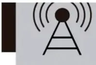 Ilustración de una torre emitiendo ondas de radio bajo el título 'Sistemas de alerta', acompañada de iconos de sismos, volcanes, ciclones, incendios y lluvia.