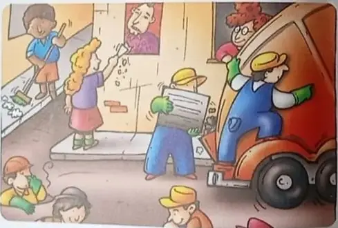 Ilustración del diálogo entre Brayan y Camila.