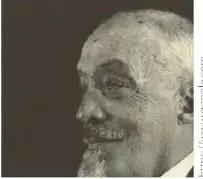 Retrato de Nicolás Martínez, descrito como un eminente geólogo ecuatoriano reconocido mundialmente.