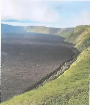 Caldera del volcán Sierra Negra en la Isla Isabela, Galápagos