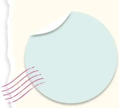 Ilustración de una hoja de papel con líneas rosadas, similar a un sobre o carta.