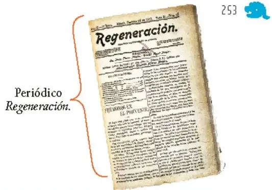 Fotografía de Porfirio Díaz con su gabinete.