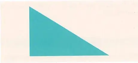 Ilustración de un triángulo rectángulo que representa el terreno de Cristina.
