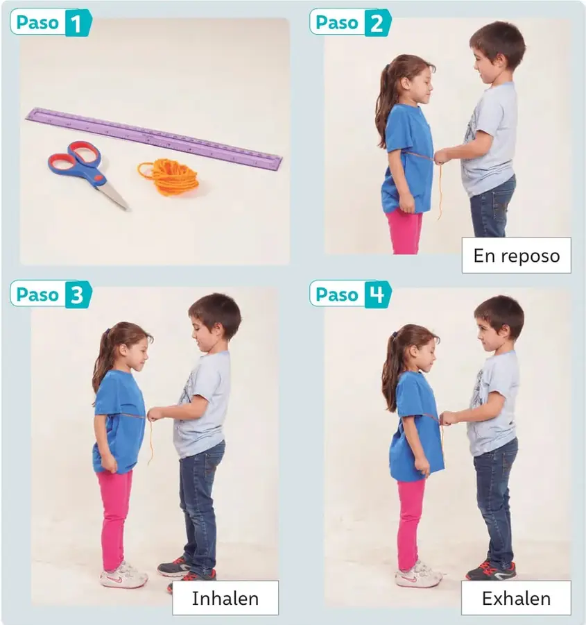 Regla, tijeras y cordel sobre una mesa.