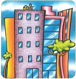 Recuadro vacío destinado al dibujo de la fachada de la casa.