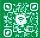 Código QR verde con ícono de Wi-Fi que enlaza a bit.ly/4435LT6 sobre cómo hacer una representación en teatro guinol.