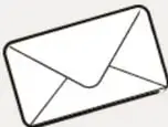 Ilustración de un sobre de carta abierto.