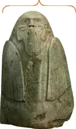 Estela 1 de La Mojarra con inscripciones.