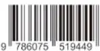 Franja blanca con el código de barras (9 786075 519449), el logotipo de la Secretaría de Educación Pública y el sello del Fondo de Libros de Textos Gratuitos.