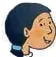 Ilustración de un niño (personaje del texto) que acompaña la indicación de seguir la recomendación sobre las comidas principales.