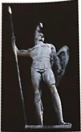 Figura de Aquiles representado en un vaso griego de alrededor del año 530 a. C.