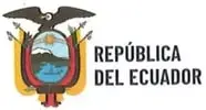 Escudo de la República del Ecuador junto al nombre del Ministerio de Educación.