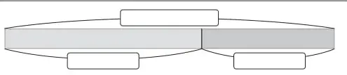 Diagrama parte-todo con un rectángulo superior (total) y dos rectángulos inferiores (partes), usado como pista.