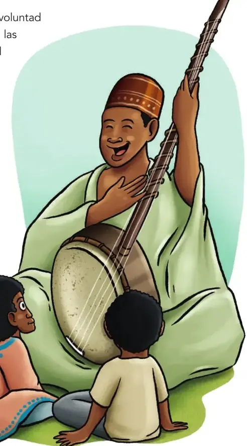 Ilustración de un anciano afroecuatoriano simbolizando al Abuelo Zenón.