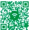 Cinco códigos QR verdes con sus enlaces bit.ly para ver los cortometrajes en línea.