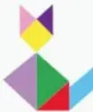 Catálogo de 18 figuras geométricas de colores con su nombre: triángulo, cuadrado, rectángulo, romboide, trapezoide, círculo, trapecio, trapecio isósceles, deltoide, rombo, pentágono, elipse, hexágono, eneágono, heptágono, octágono, decágono y óvalo.