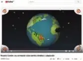 Recuadro de competencia digital que invita a observar un video sobre cambio climático y responder una pregunta.