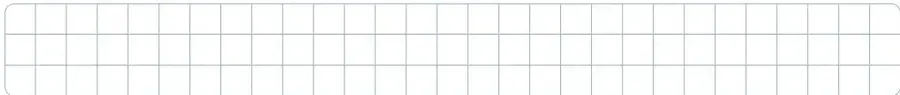 Cuadrícula en blanco de dos filas para escribir el procedimiento y la respuesta.