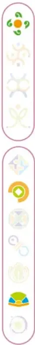 Barra decorativa con íconos de colores y números del 1 al 5 que acompañan los pasos del resumen.