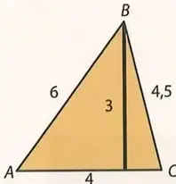Enunciado de un problema sobre la mitad triangular de un terreno cuadrado.