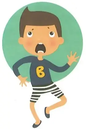 Niño con expresión de aburrimiento y la palabra «aburrido».