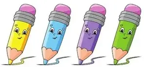 Dos marcos decorativos con puntos: uno amarillo arriba y otro azul/rosa abajo, ambos vacíos para que el estudiante dibuje.